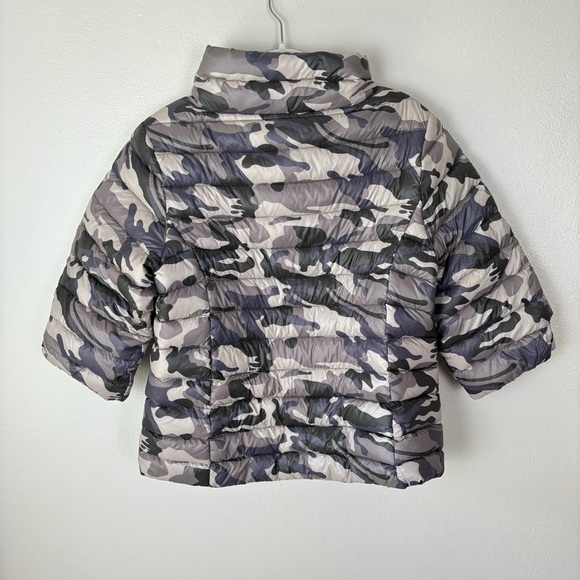 My Anorak Crop Sleeve Down Puffer Jacket Black/Pewter Camo Women’s Size Medium - Picture 4 of 7